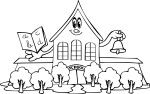 School coloring page