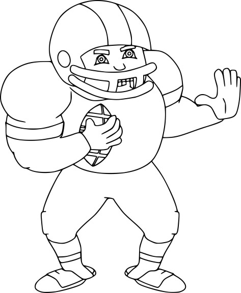 American Soccer coloring page