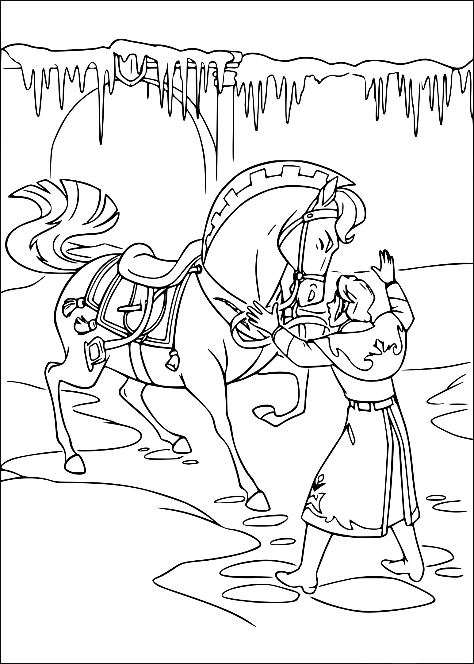 Hans And Sitron coloring page