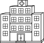 Hospital coloring page