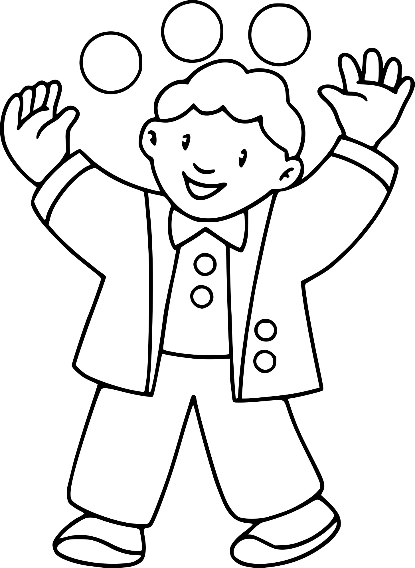 Juggler coloring page