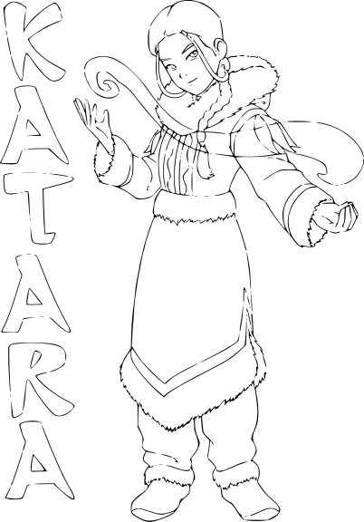 Coloriage Katara