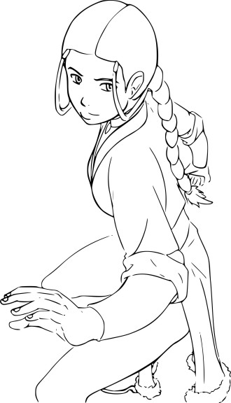 Katara Avatar coloring page