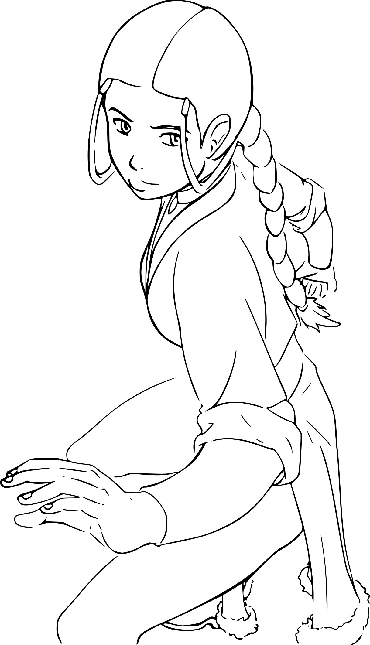 Katara Avatar coloring page