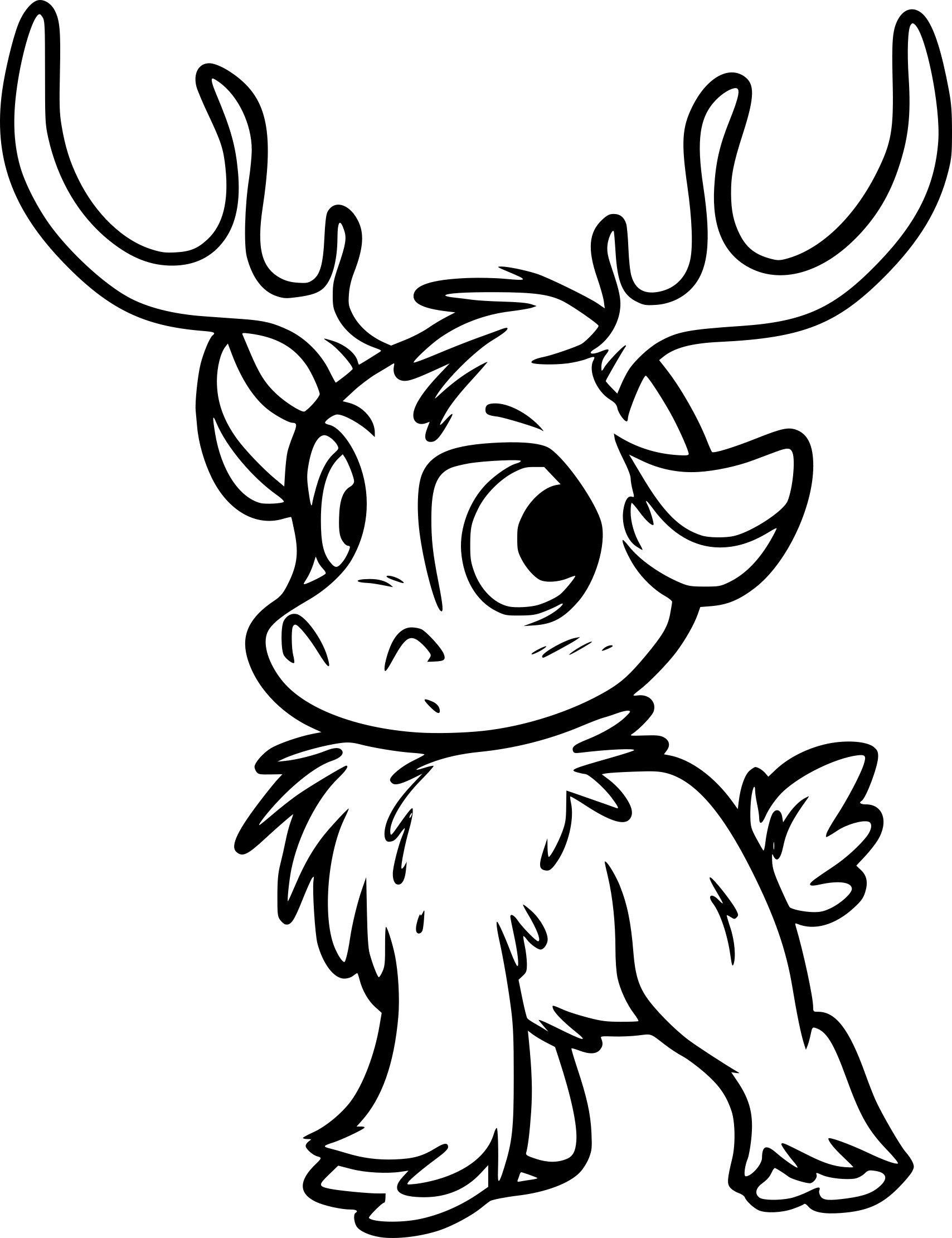 The Reindeer Sven coloring page