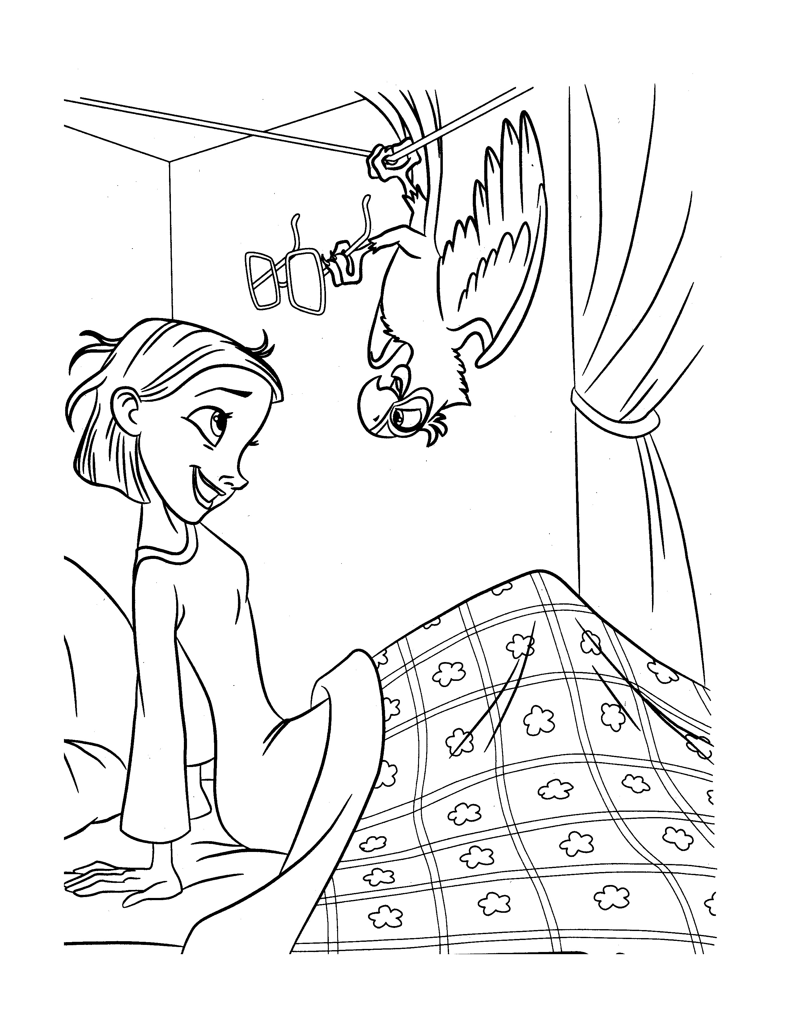 Linda And Blu coloring page