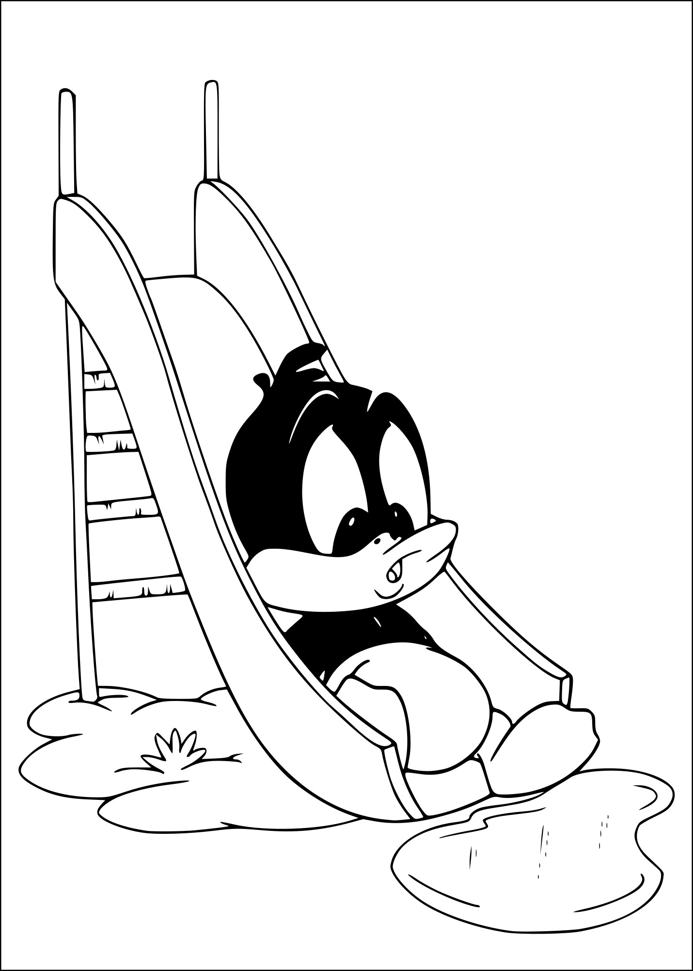 Looney Tunes Daffy Duck coloring page