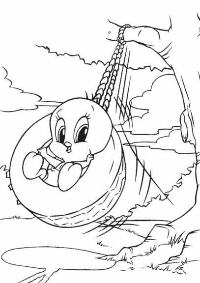 Coloriage Looney Tunes Titi