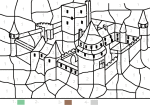 Coloriage magique chateau