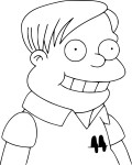 Martin Prince Simpson coloring page