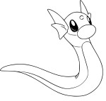 Pokemon Dratini coloring page