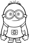 Minion Dave coloring page