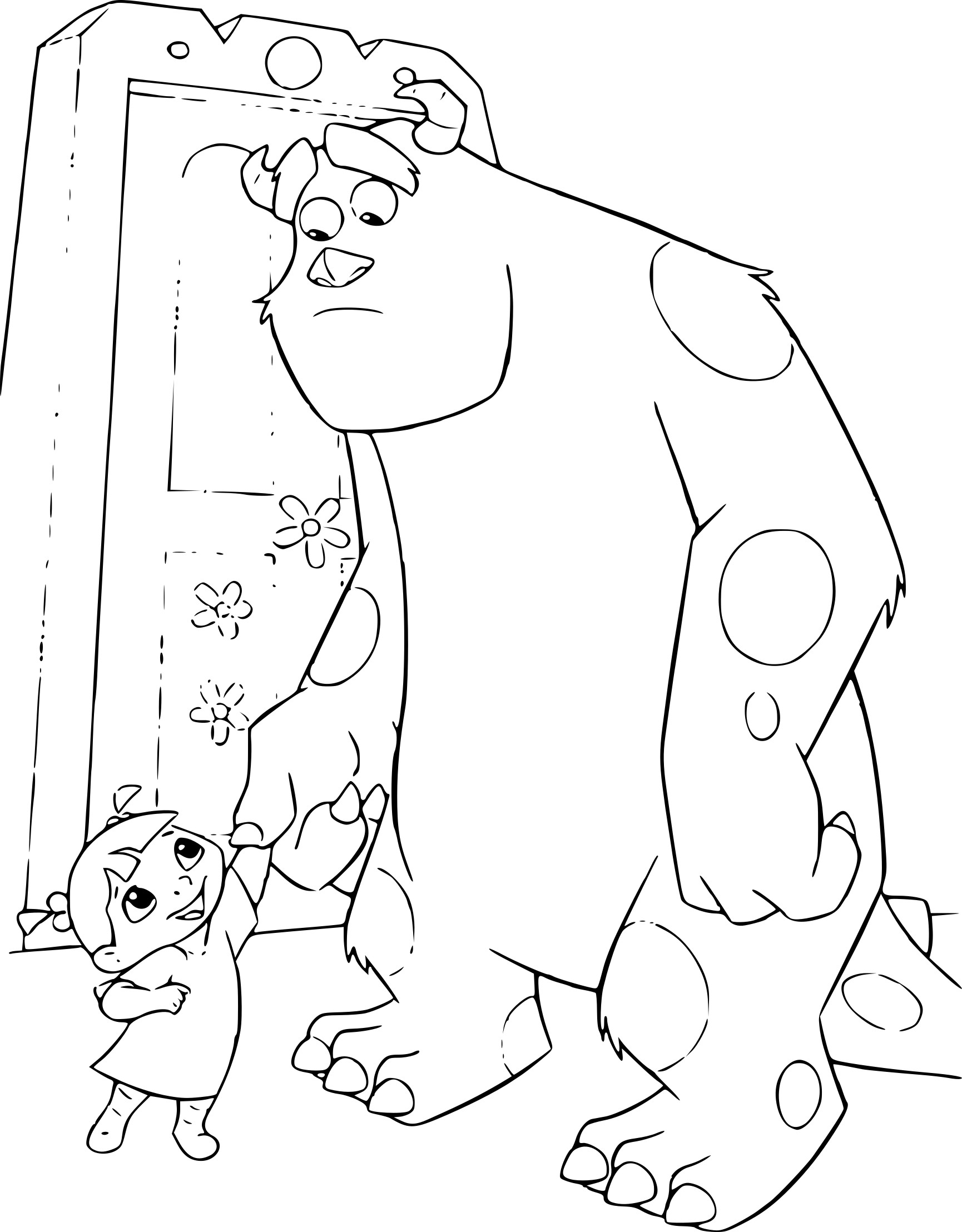 Monsters And Co coloring page