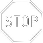 Stop Sign coloring page