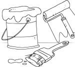 Paint coloring page