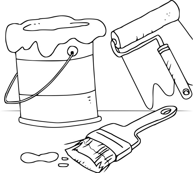 Paint coloring page