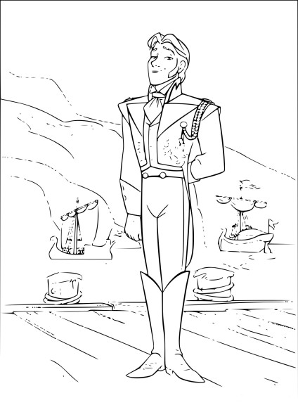 Prince Hans coloring page