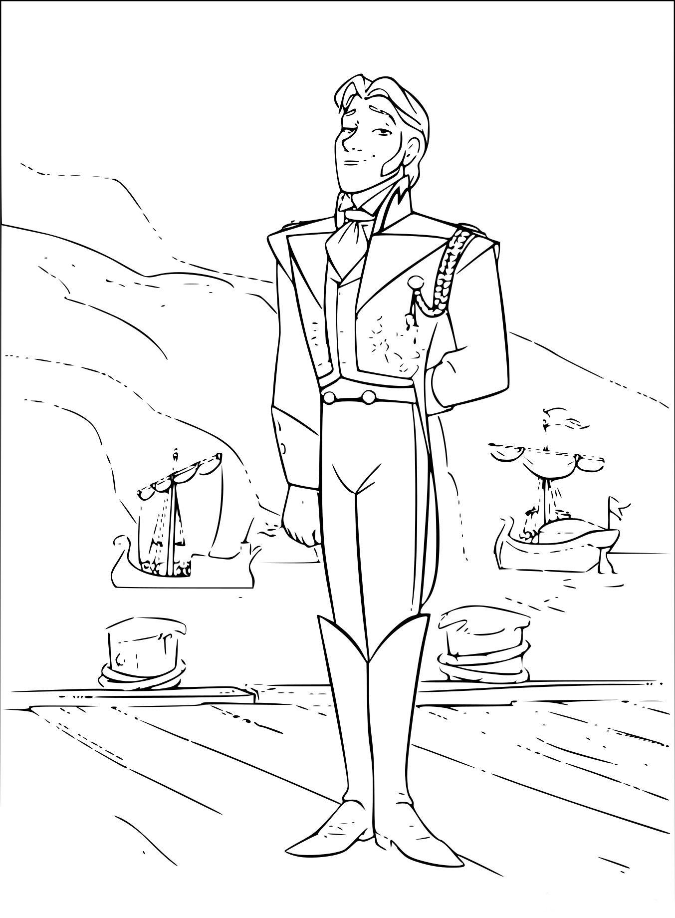 Prince Hans coloring page