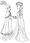 Frozen Princess coloring page