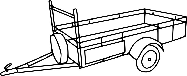 Trailer coloring page