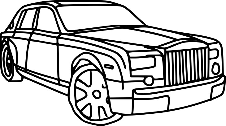 Disegno di Auto Rolls Royce da colorare