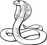 Disegno di Serpente Cobra da colorare