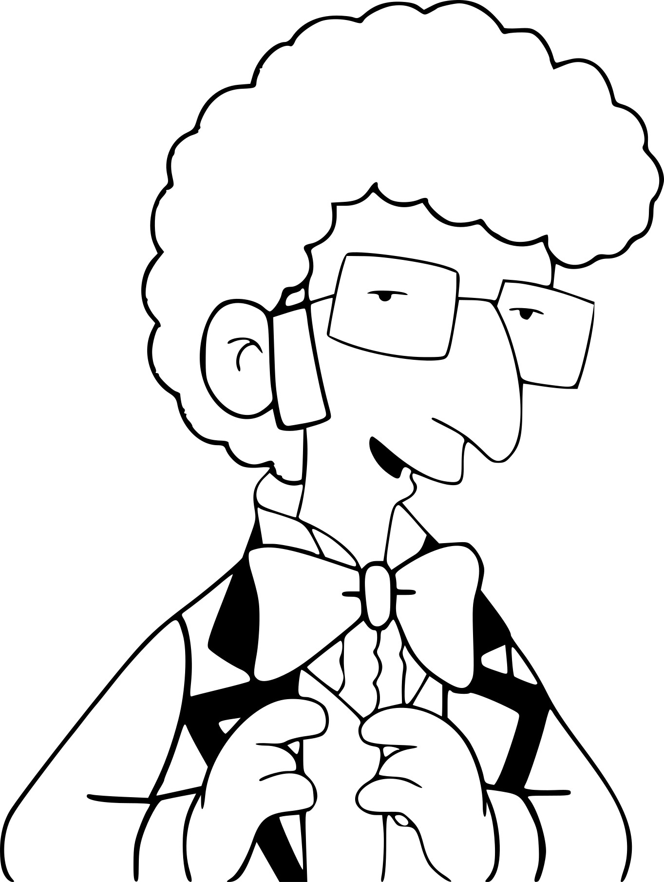 Simpson Artie Ziff coloring page