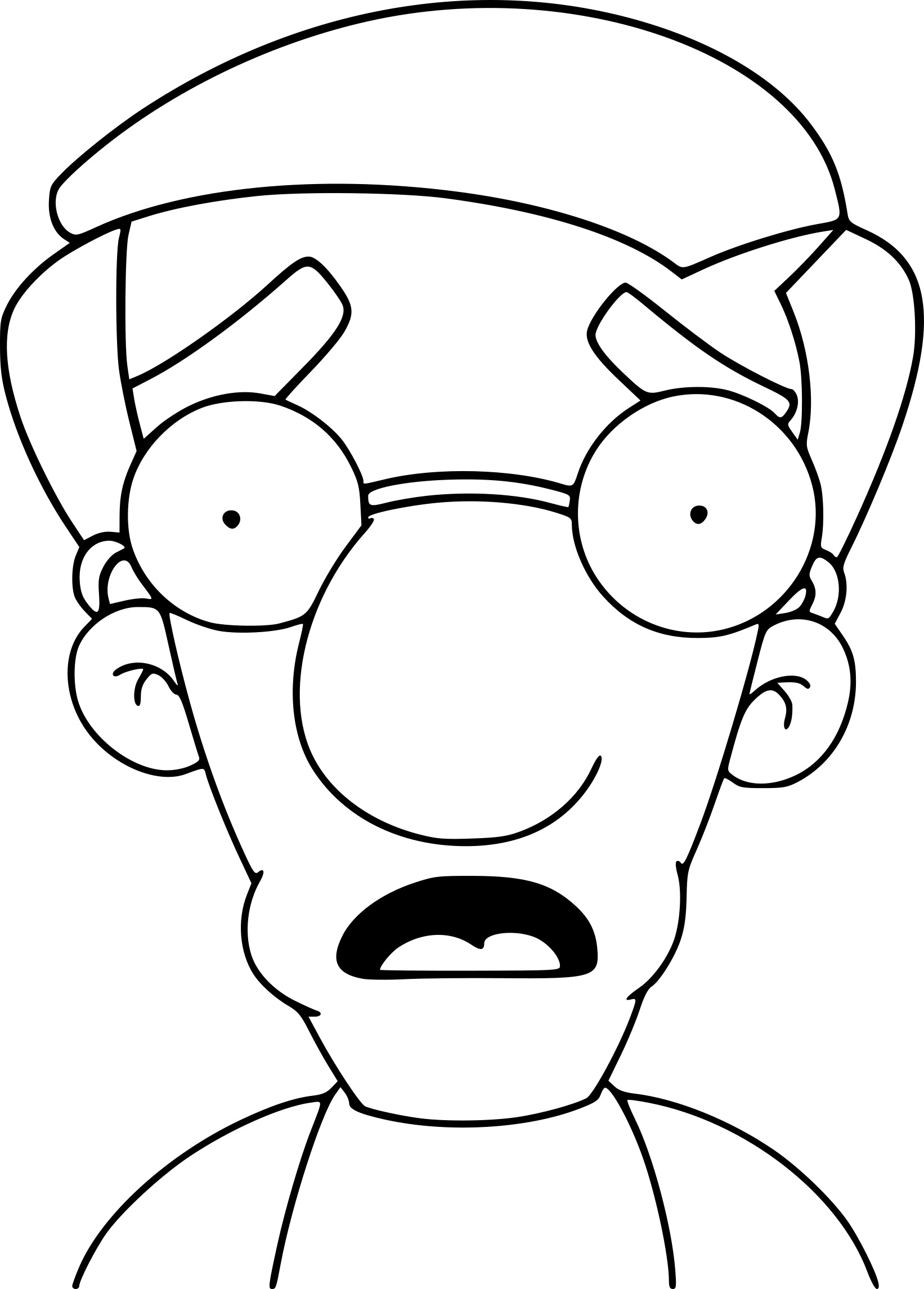 Simpson Milhouse coloring page