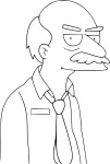 Disegno di Impiegato sarcastico Simpson da colorare