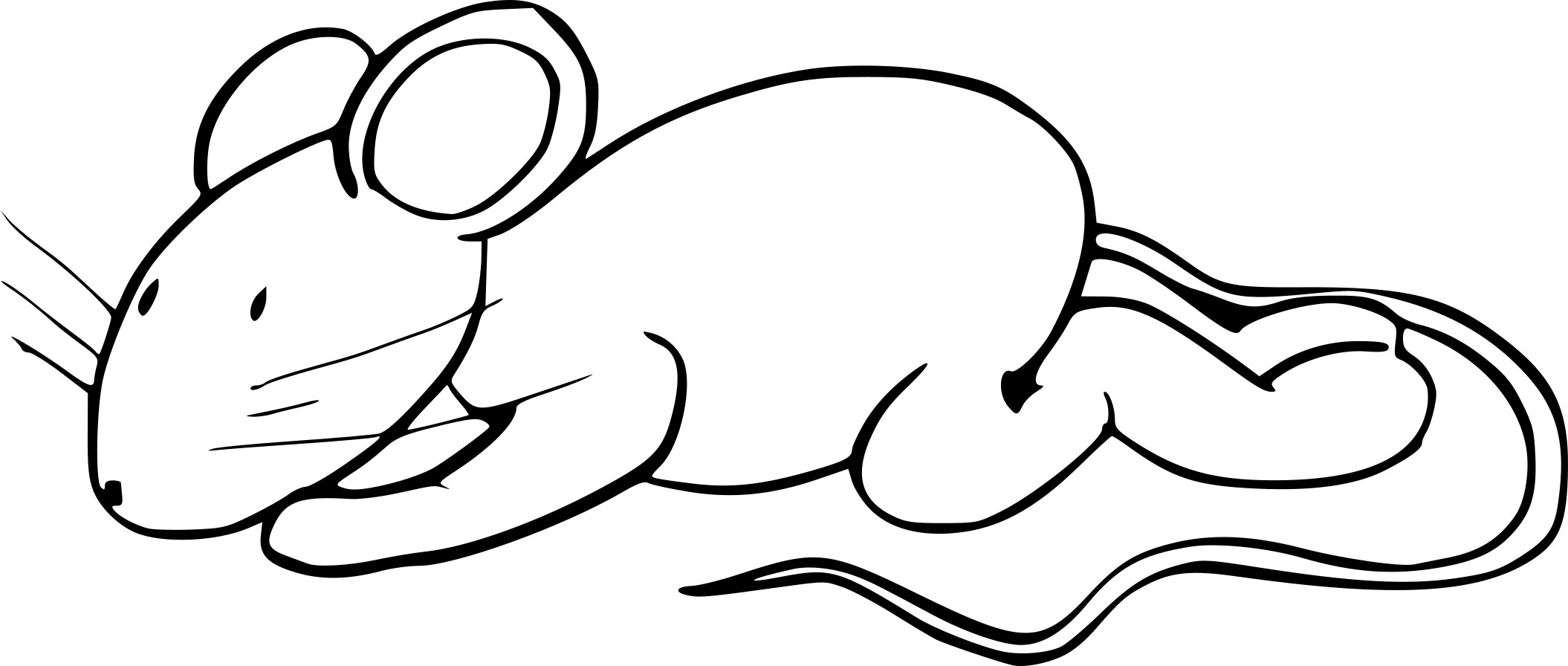 Disegno di Mouse da colorare