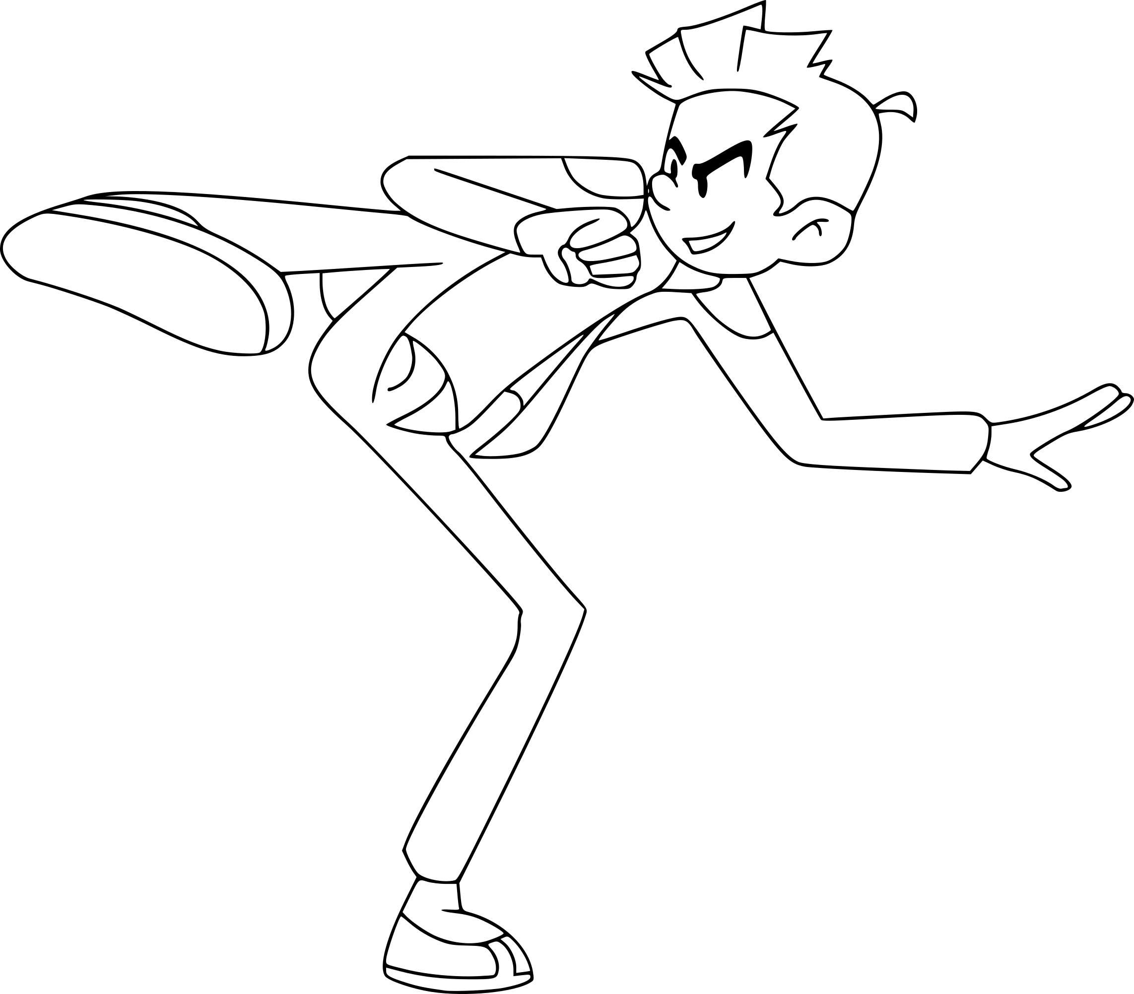 Spirou coloring page