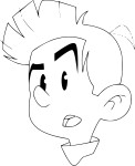 Head Of Spirou coloring page