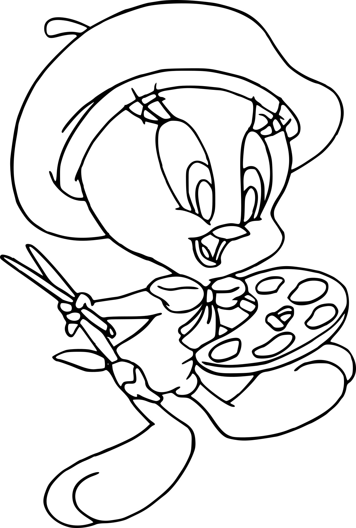 Titi The Painter coloring page