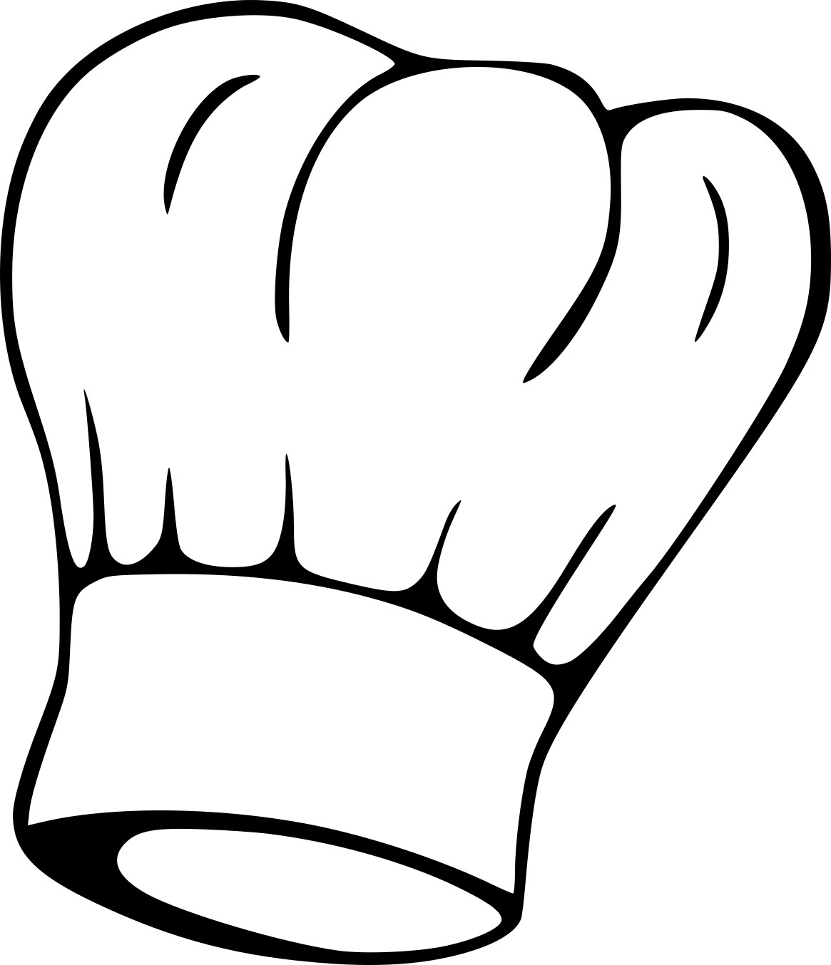 Chefs Hat coloring page