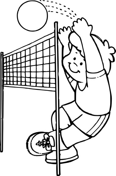 Volleyball coloring page