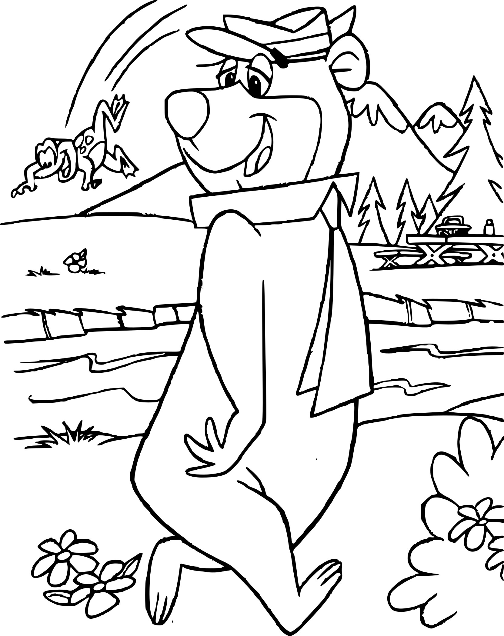 Yogi The Bear coloring page