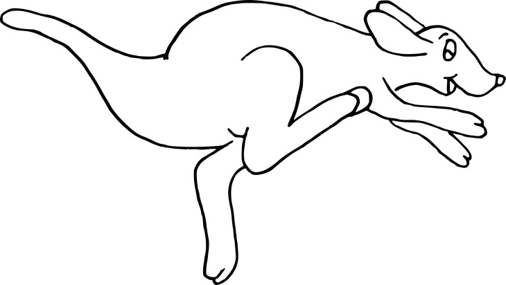 Free Kangaroo coloring page