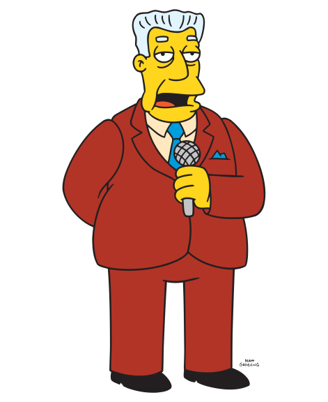 Disegno di Simpson Kent Brockman da colorare