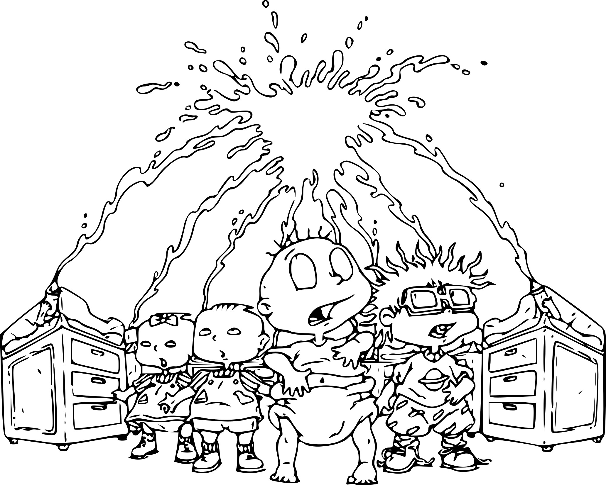 The Razmoket drawing and coloring page