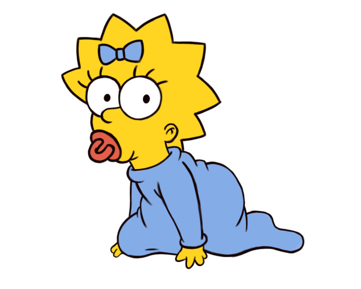 Disegno di Maggie Simpson da colorare