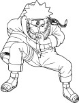 Naruto drawing and coloring page
