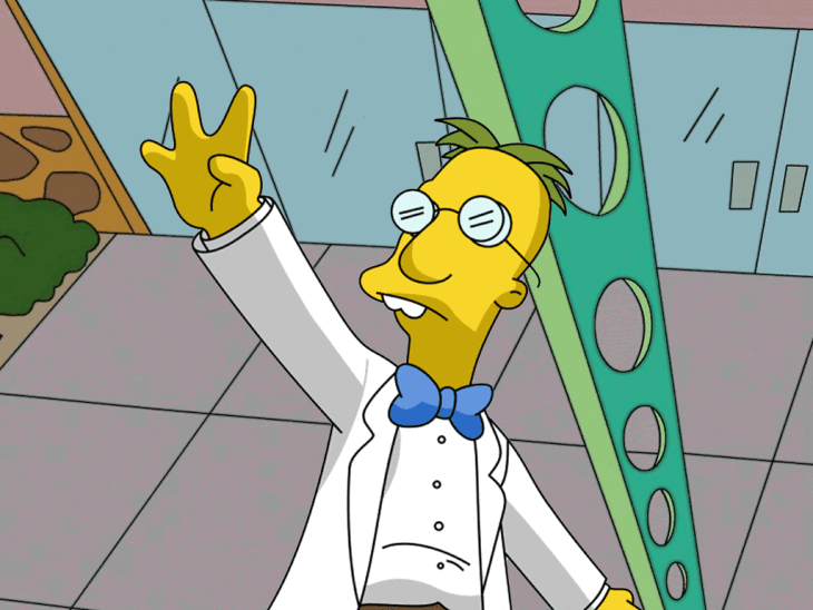 Disegno di Simpson Professor Frink da colorare