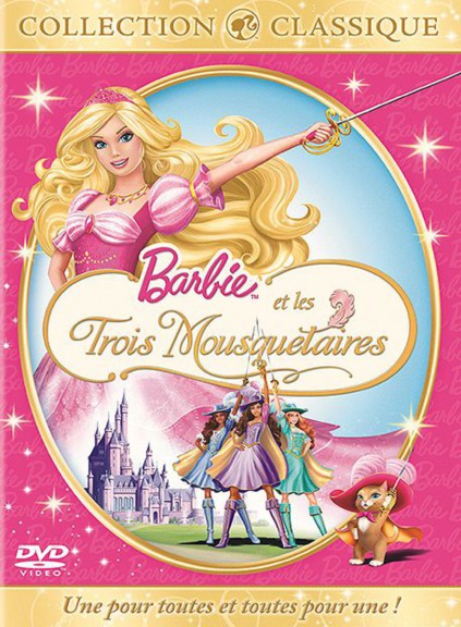 Disegno di Barbie e i tre moschettieri da colorare