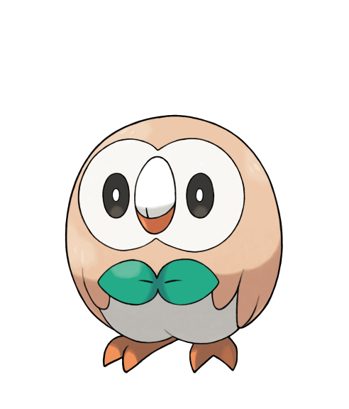 Disegno di Pokemon Rowlet da colorare