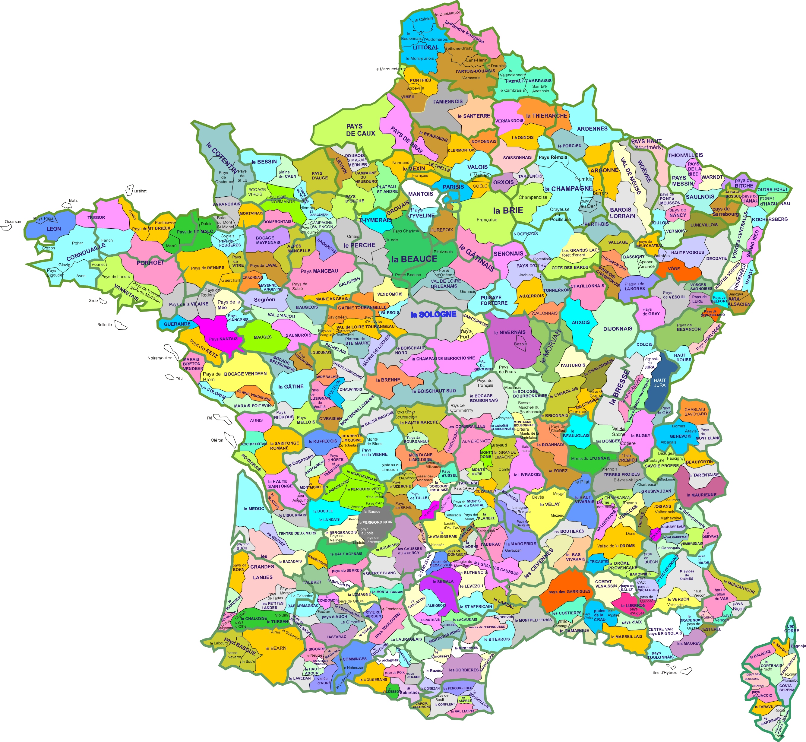 Coloriage carte de France vierge à imprimer