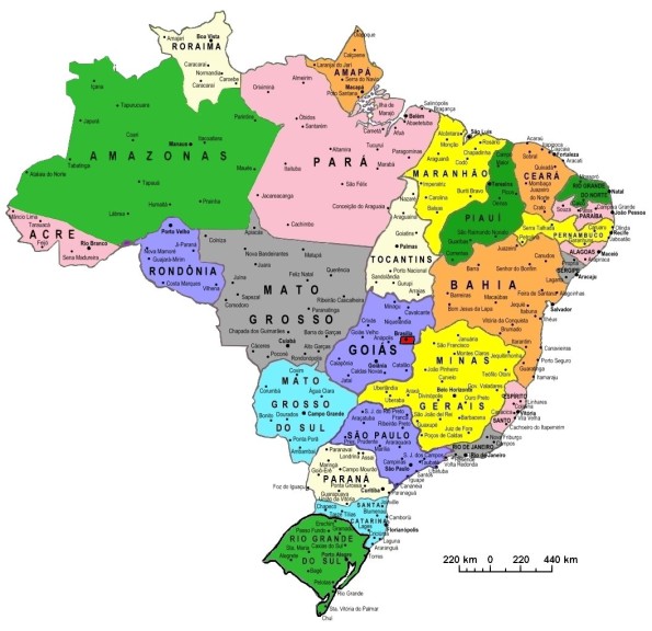 Disegno di Carta Brasile vuota da colorare