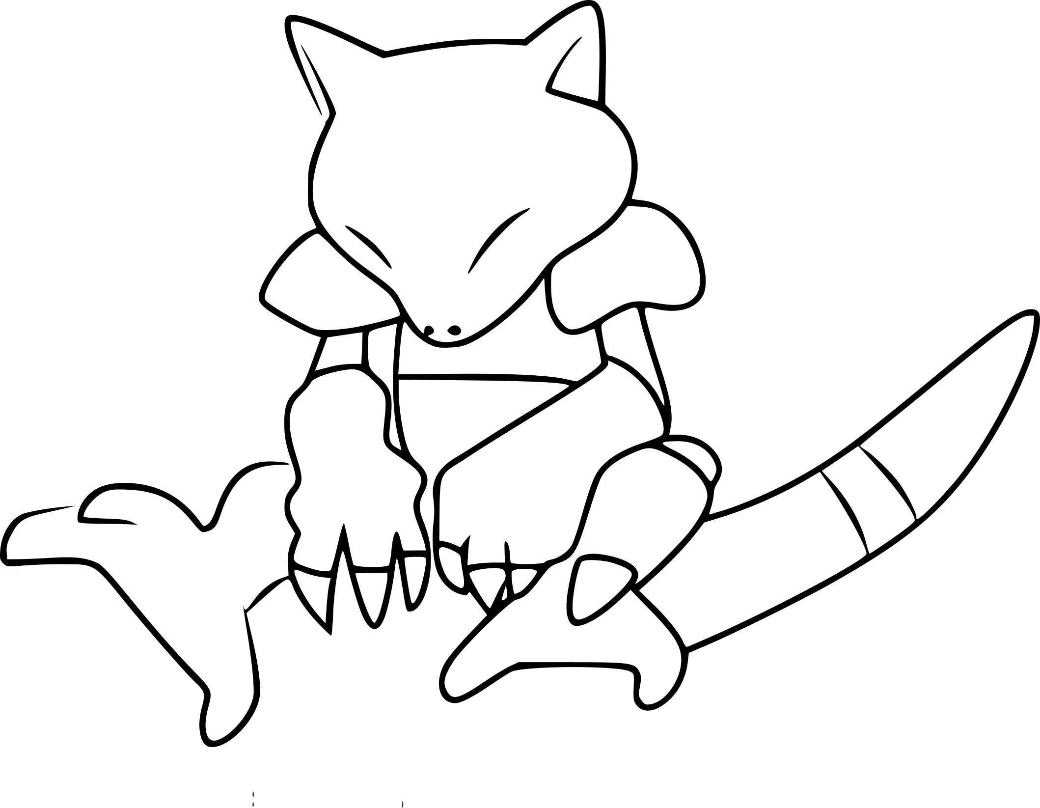 Coloriage Abra Pokemon Go