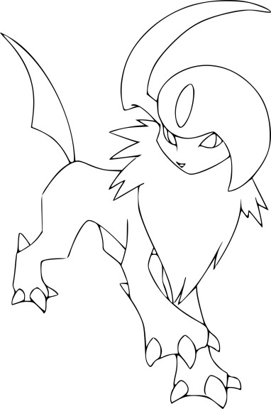 Coloriage Absol