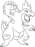 Feraligatr Pokemon coloring page