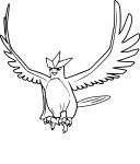 Disegno di Articuno Pokemon Go da colorare